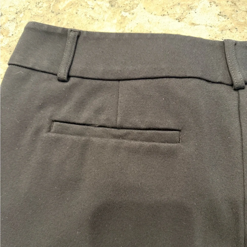 EUC Ann Taylor Factory Petite black flat front trousers, size 14P - Picture 3 of 4
